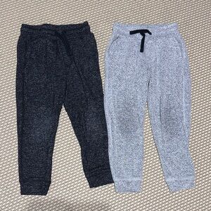 5 Kids Cozy Jogger Pants - Charcoal and Light Gray